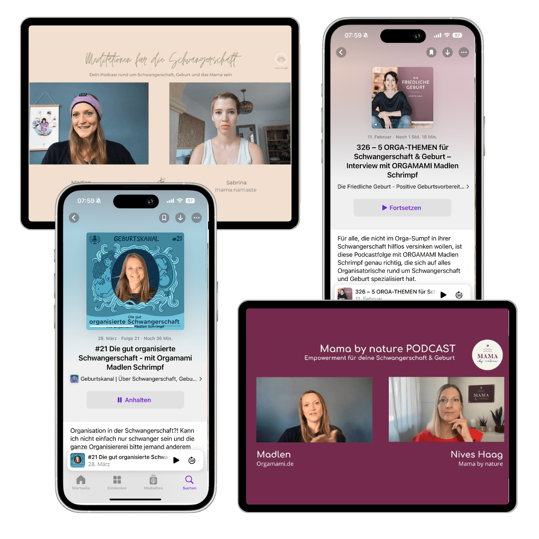 ORGAMAMI - Orga Infos für die Schwangerschaft - Blogartikel - Podcasts