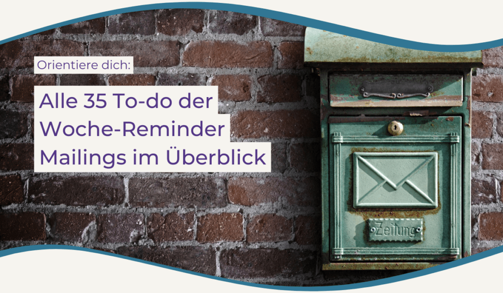 To-do der Woche Mailing 